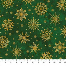O'Christmas Tree-Snowflakes Green Multi 28960M-74