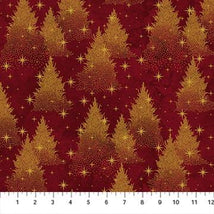 O'Christmas Tree-Trees Dk Red Multi 28958M-26