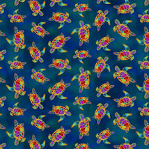 Oceania-Turtles Dark Sky Gold Metallic Y4702-99M