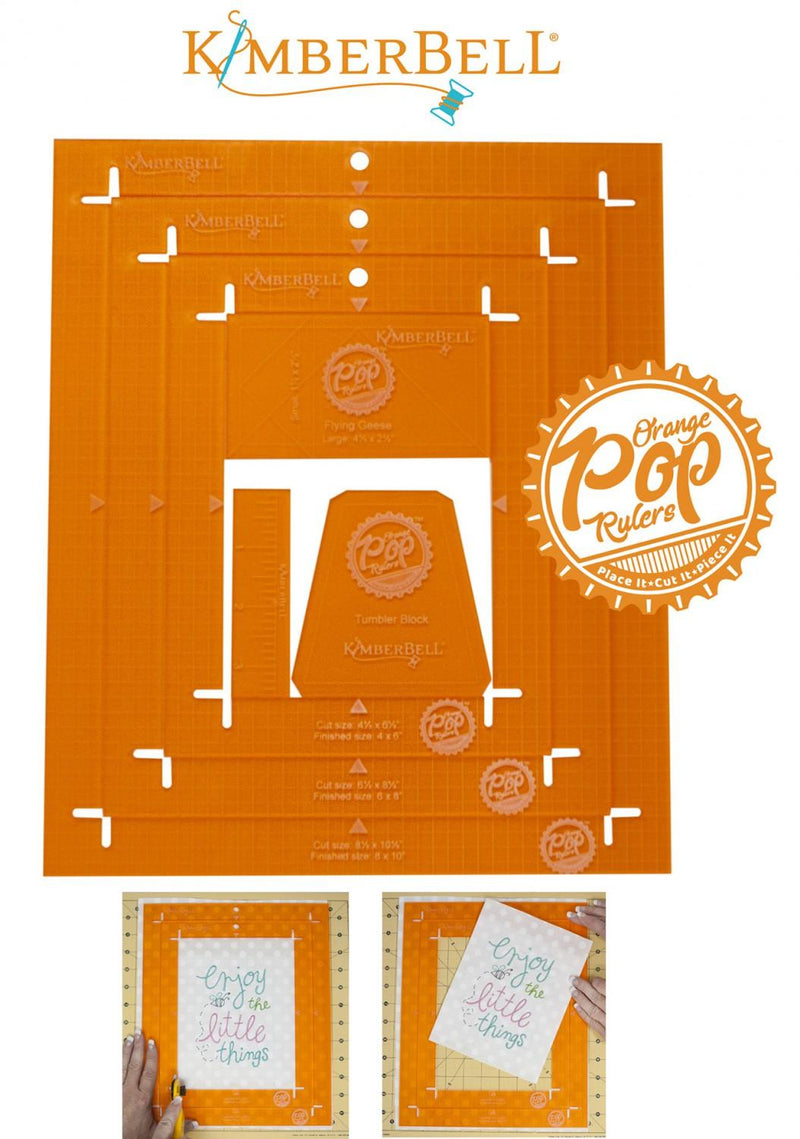 Orange Pop Rulers Rectangle Set KDTL102