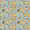 Orchard-Fruit Stickers Light Blue RP1201-LB3