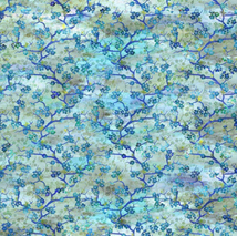 Oriental Gardens-Cherry Blossoms Blue 6OG-2