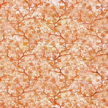 Oriental Gardens-Cherry Blossoms Orange 6OG-1