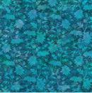 Oriental Gardens-Fan Floral Teal 4OG-2