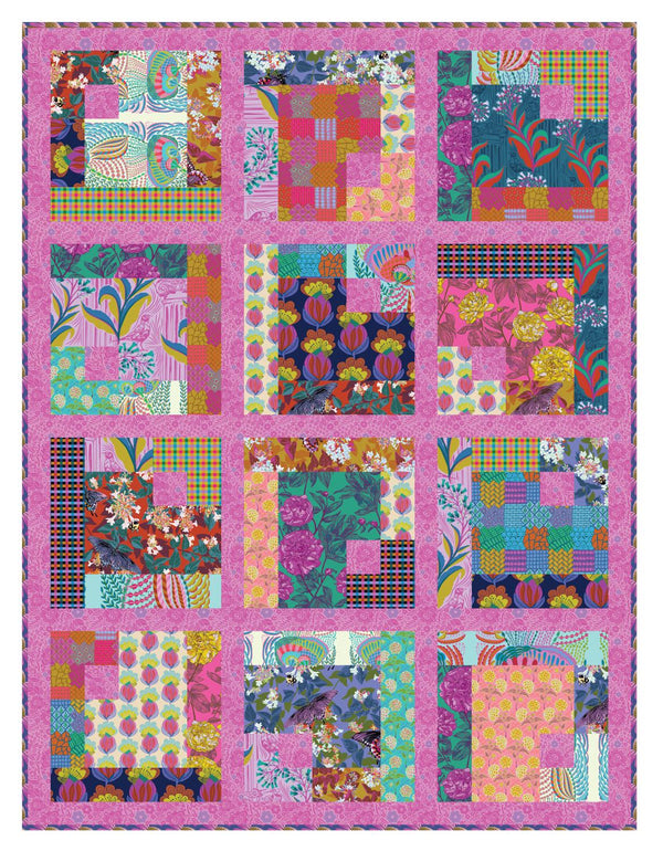 Our Fair Home - Upstaged Quilt Kit 53" x 70" (Includes Binding)