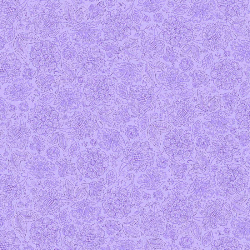 Packed Jacobean Toile-Lavender INDIGO-CD3414-LAVENDER