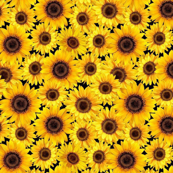 Packed Metallic Sunflowers-Yellow HARVEST-CM2802-YELLOW
