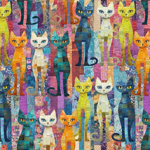 Sophisticat - Packed Quilt Cats CAT-CD4004-Multi