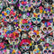 Packed Skeleton Floral Cats Cat-Multi CD3601-MULTI