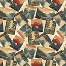 Paddle & Pine-Tossed Posters Multi W135-024-035