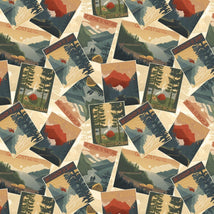 Paddle & Pine-Tossed Posters Multi W135-024-035