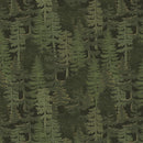Paddle & Pine-Trees Green W135-026-662