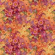 Calico Cat - Painted Circle Geo-Orange FLEUR-CD4121-ORANGE