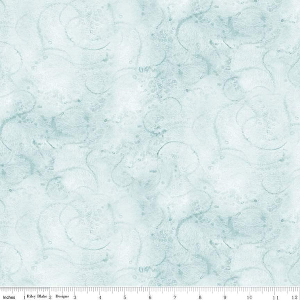 Painter's Watercolor Swirl-Bleached Denim C680-BLEACHEDDENIM