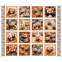Pandaland-37" Panel Panda Picture Patches Lt Cream 2900-31911-E