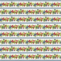 Patchwork Picnic-Repeating Stripe Multi W105-011-053