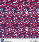Patriotic Minis-Patriotic Paisley Dark Red PMIN-06056-DR