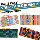 Pat's Easy Strip Runner Pattern - Printed Version