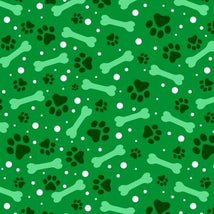 Paws And Bones Green DT040425 DX-4363-4C-9