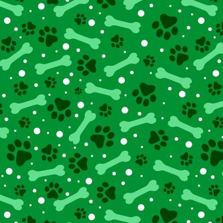 Paws And Bones Green DT040425 DX-4363-4C-9