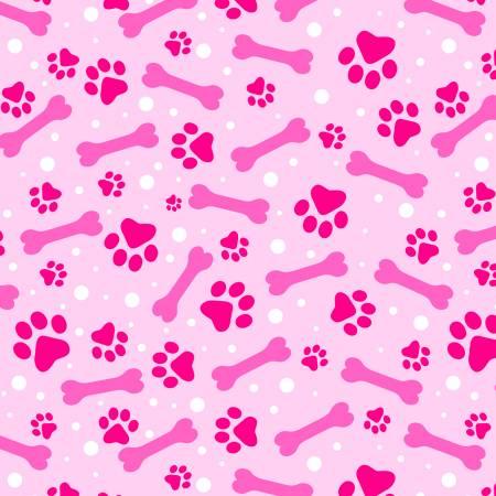 Paws And Bones Pink DT040425 DX-4363-4C-10