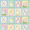 Peek a Boo Bunnies-8" Light Blue Panel 1567-11