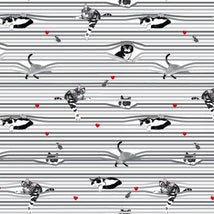 Peekaboo Shade Cats-White CAT-CD3020-WHITE