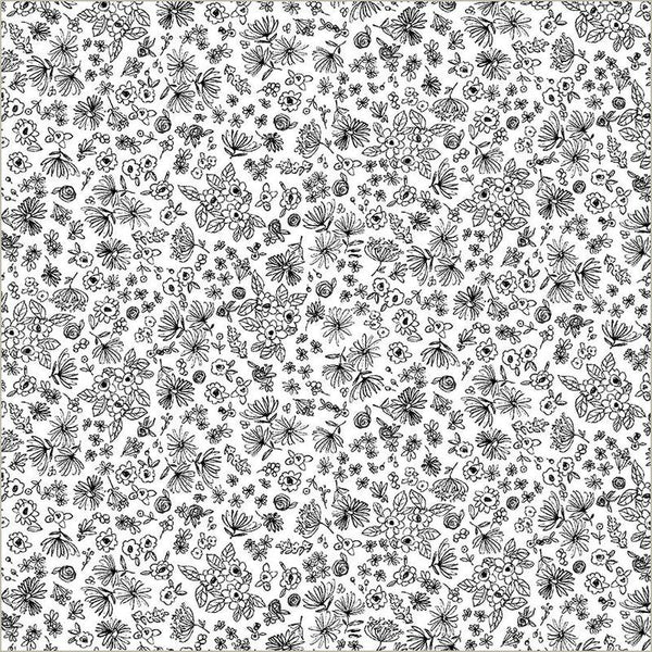 Pen & Petal-Ditsy Doodles White 54970-1
