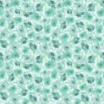 Petal Whispers-Tonal Floral Teal W110-018-999