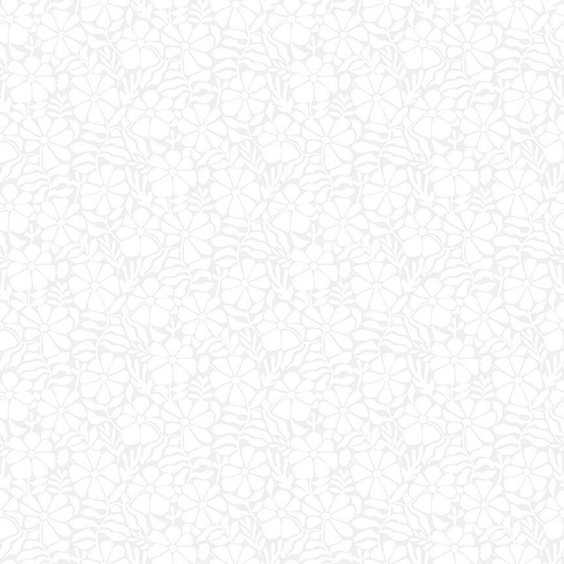 Pigment Print-Desert Bloom White STELLA-P2957-WHITE