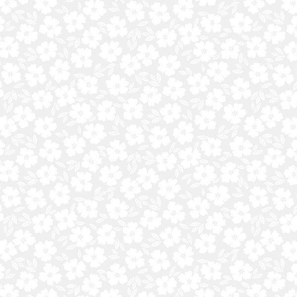 Pigment Print-Posies White STELLA-P3053-WHITE