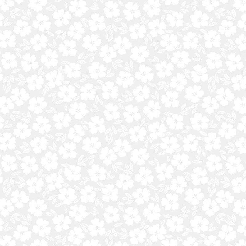 Pigment Print-Posies White STELLA-P3053-WHITE