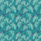Pieces Of India-Monstera Canopy Blue/Pink 12025713