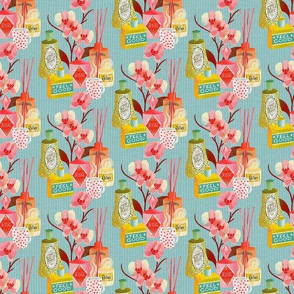 Bubble Bath-Wellness Scents Blue/Pink 12025872