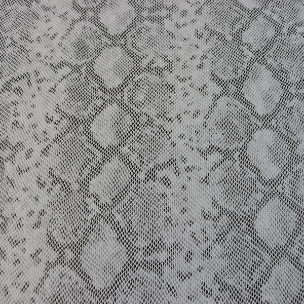 Pitone Silver Exotic Feaux Lea - Faux Leather -  PIT105 - 18"x27"