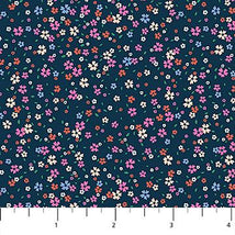 Pocket Posies-Rayon Petal Drift Navy R91200-49