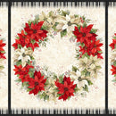 Poinsettia Radiance-36" Panel Multi W110-003-306