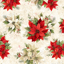 Poinsettia Radiance-Poinsettia Bouquets Cream W110-007-030