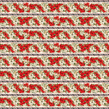 Poinsettia Radiance-Repeating Stripe Multi W110-005-306