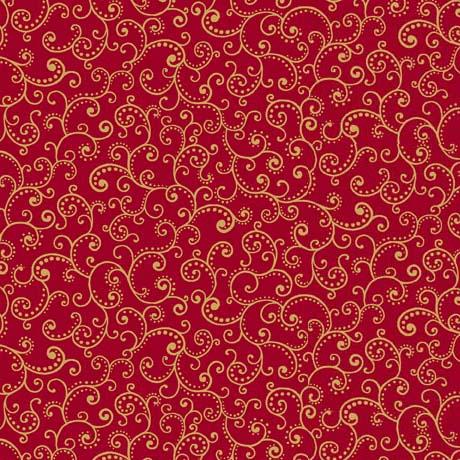 Poinsettia Symphony-Scroll Red 2600-30300-R