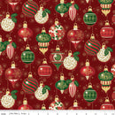 Poinsettias at Christmas-Ornaments Red Foil CF17631-RED