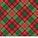 Poinsettias at Christmas-Plaid Multi Foil CF17633-MULTI