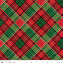 Poinsettias at Christmas-Plaid Multi Foil CF17633-MULTI