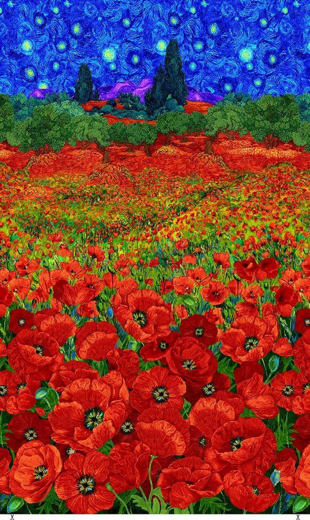 Poppy Dreams-24" Panel Multi CD3220-MULTI