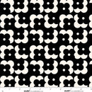 Monochrome Muse-Floral Grid Ebony/Porcelain 9150-93
