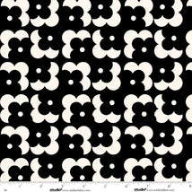 Monochrome Muse-Floral Grid Ebony/Porcelain 9150-93