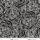 Monochrome Muse-Peony Swirl Ebony/Porcelain 9153-93