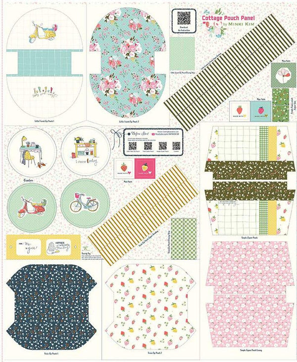 Pouch Panels-36" Cottage Pouch Panel P17060-PANEL