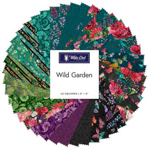Precut 5" Squares Stamps-Wild Garden WILDGARDEN-STAMPS