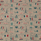 Precut Cork 18"x27"-Vintage Newspaper French Landmarks Pattern COF-504